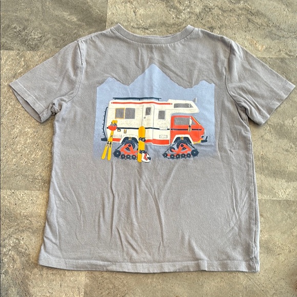 GAP Other - GAP Boys Short Sleeve T-Shirt, Gray with Outdoor Camper, Camping, Size M (8)